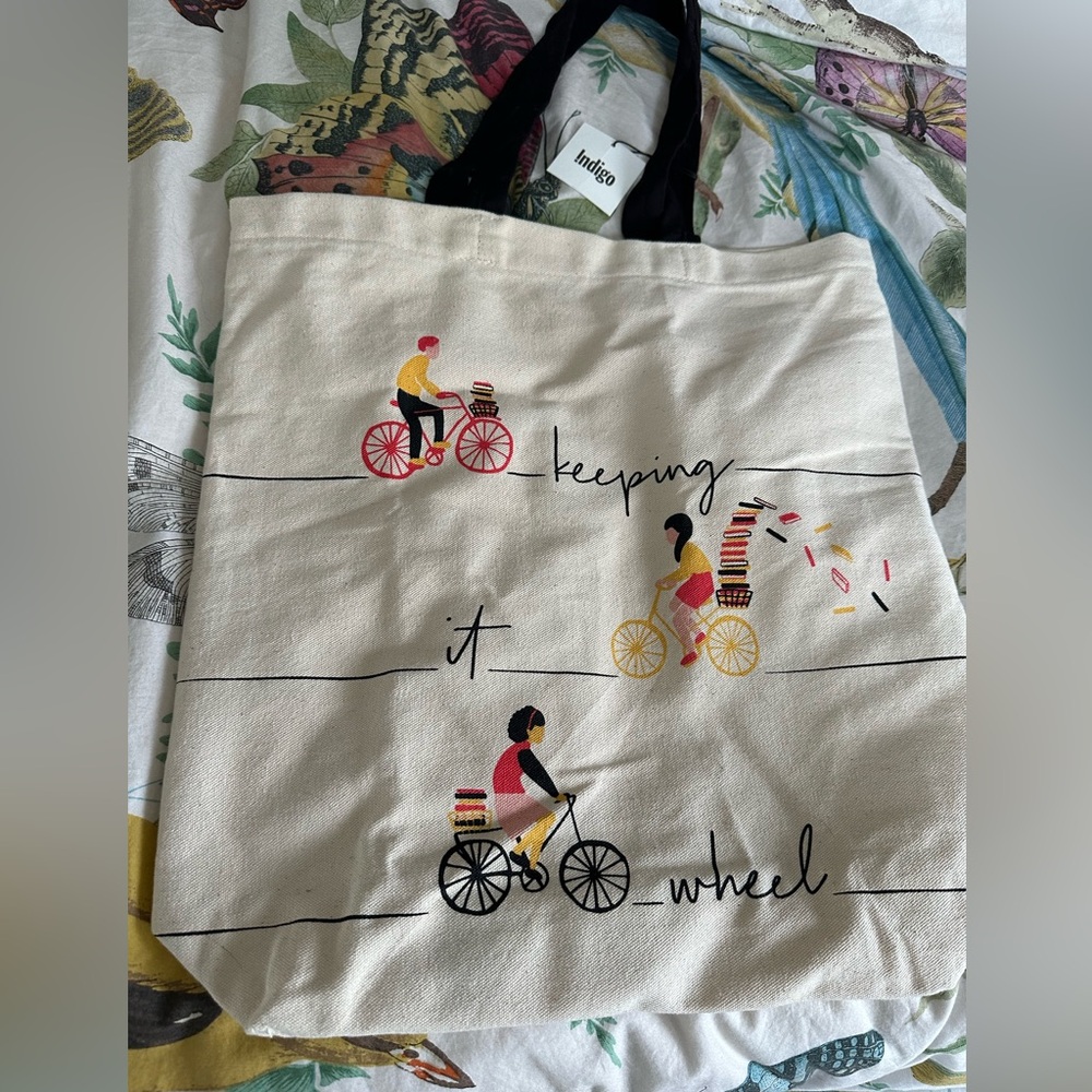 NWT Indigo Keep it Wheel Tote Bag